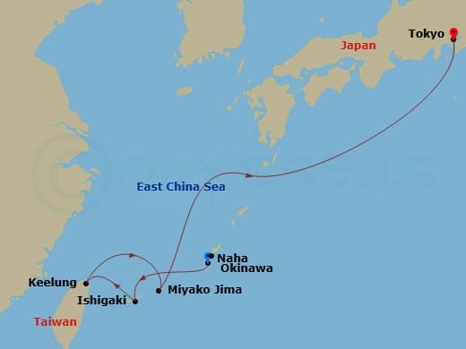 Itinerary map