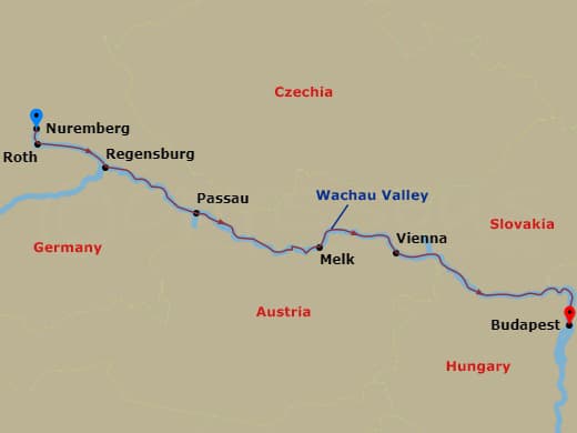 Itinerary map