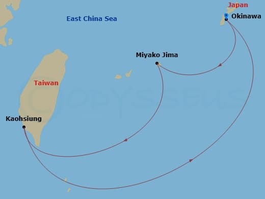 Itinerary map