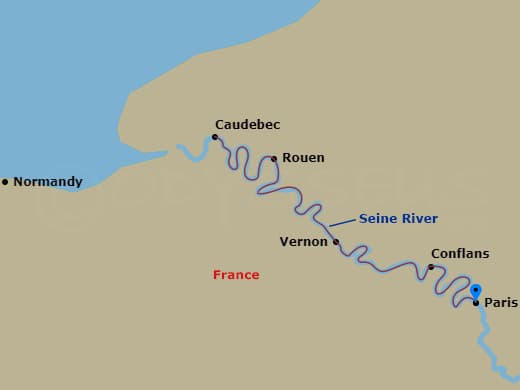 Itinerary map