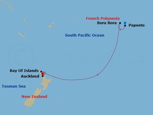 Itinerary map