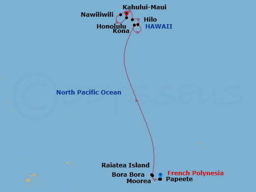 Itinerary map
