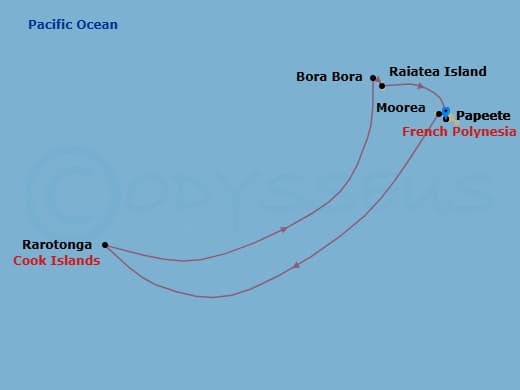 Itinerary map