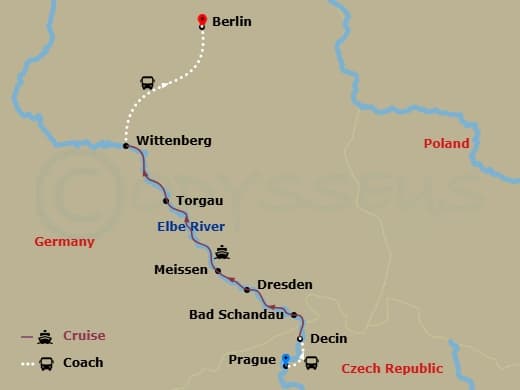 Itinerary map