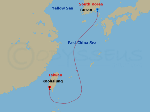 Itinerary map
