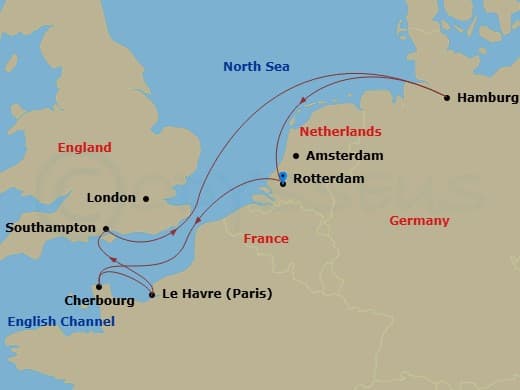Itinerary map
