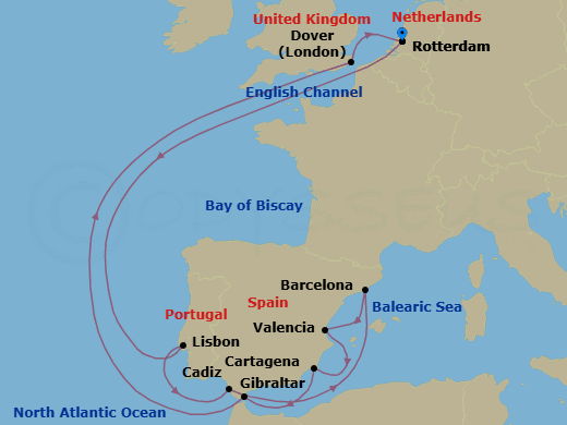 Itinerary map