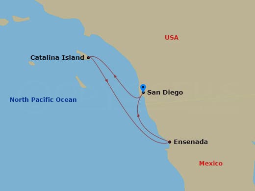 Itinerary map