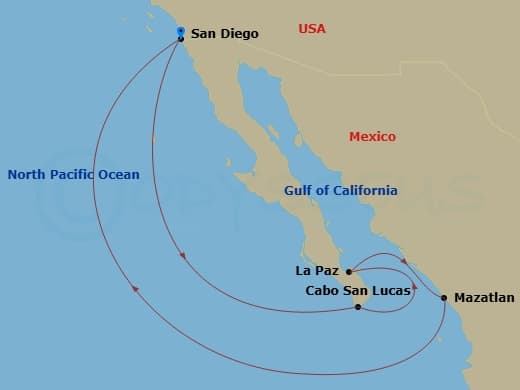 Itinerary map