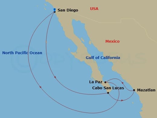 Itinerary map