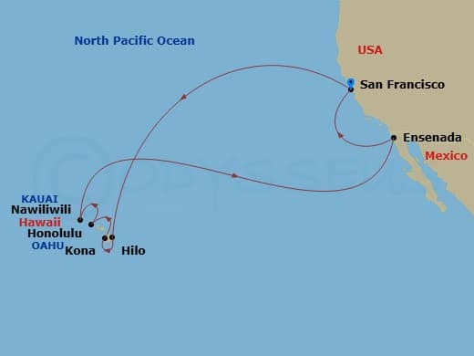 Itinerary map