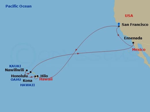 Itinerary map