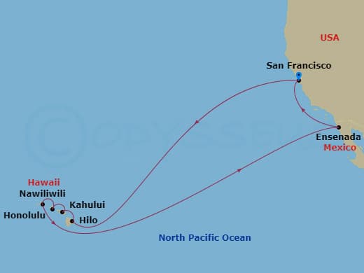 Itinerary map