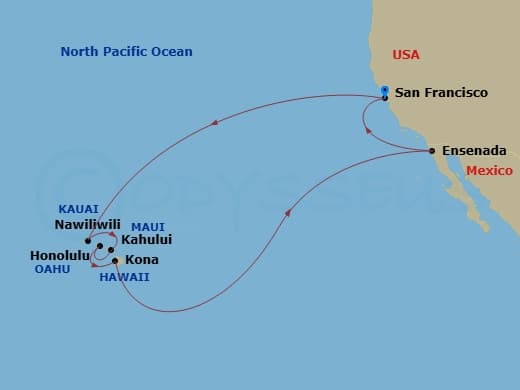 Itinerary map