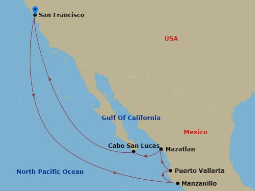 Itinerary map