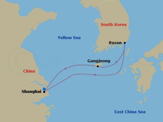 Itinerary map