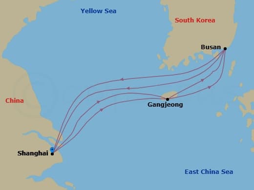 Itinerary map