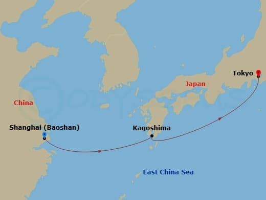 Itinerary map