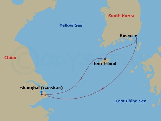 Itinerary map