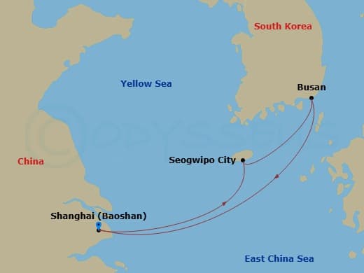 Itinerary map