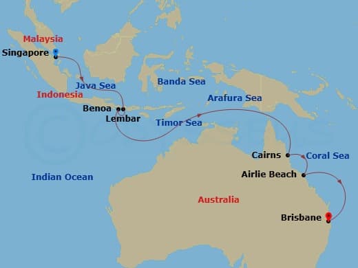 Itinerary map