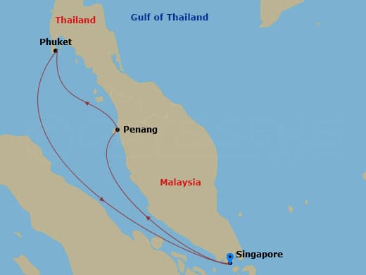 Itinerary map