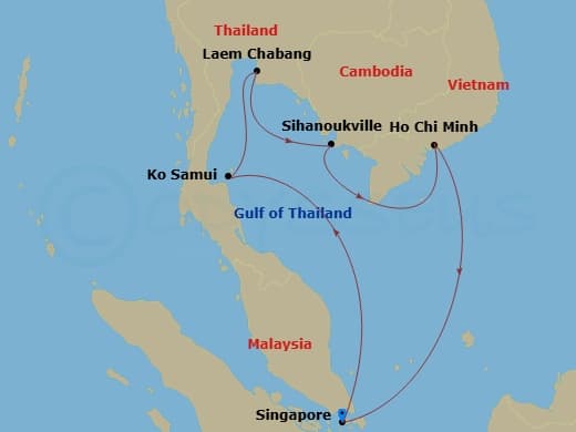 Itinerary map