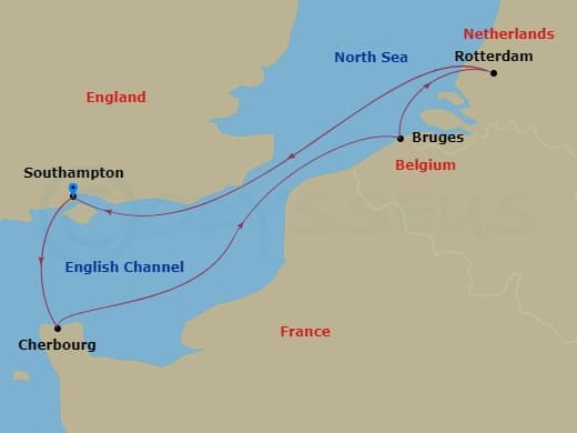 Itinerary map