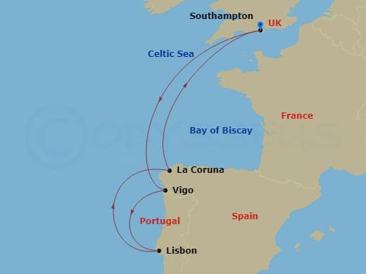 Itinerary map