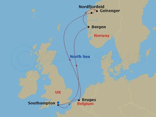 Itinerary map