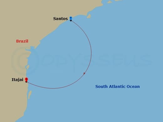 Itinerary map