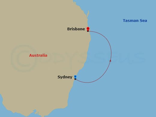 Itinerary map