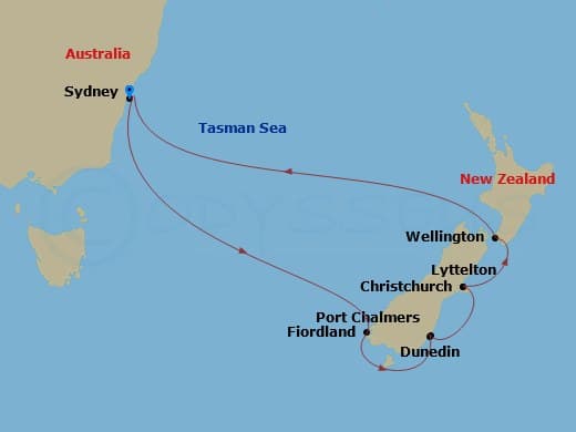 Itinerary map