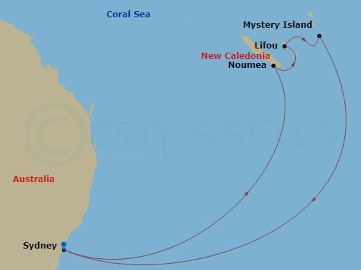Itinerary map