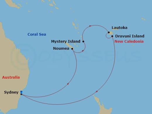Itinerary map