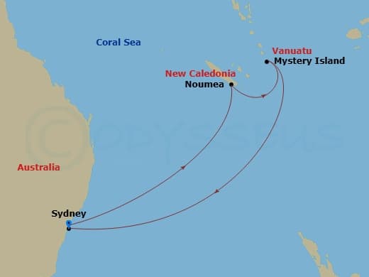 Itinerary map