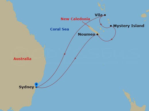 Itinerary map