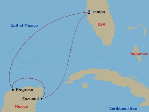 Itinerary map