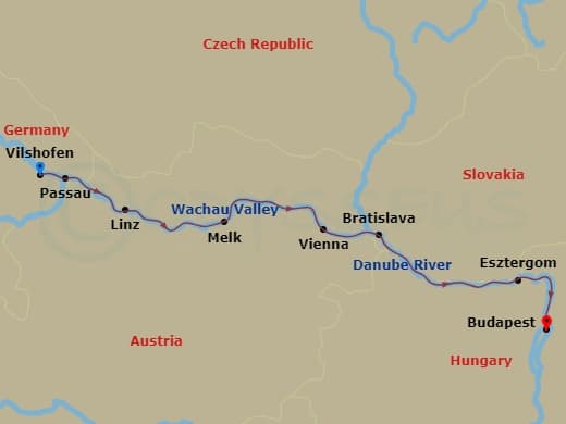 Itinerary map