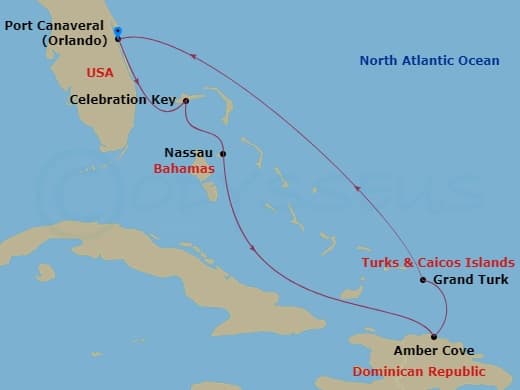 Itinerary map