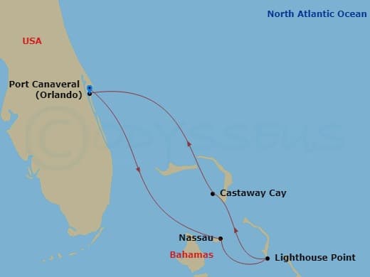 Itinerary map