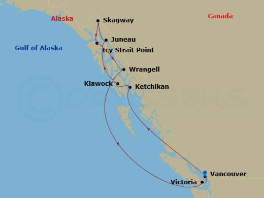 Itinerary map