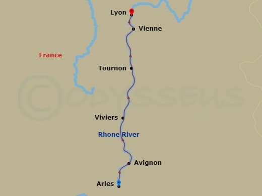 Itinerary map