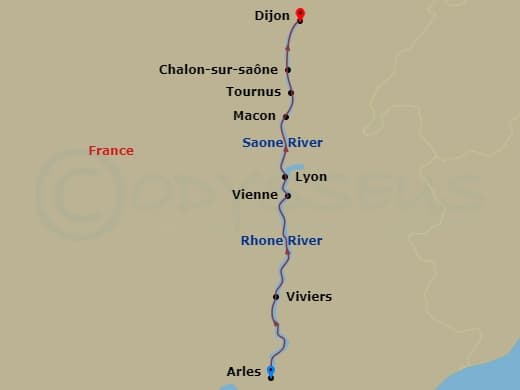 Itinerary map