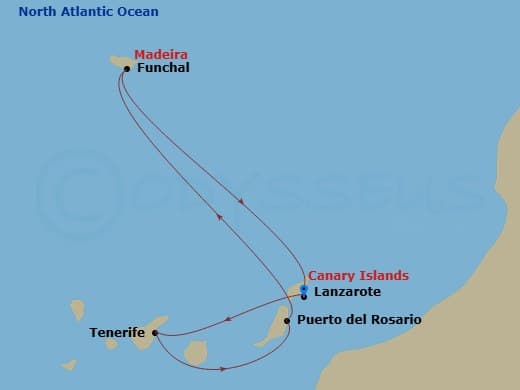 Itinerary map