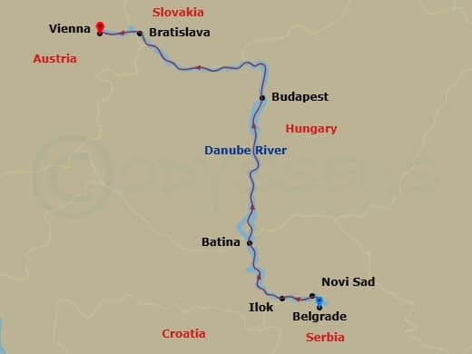 Itinerary map