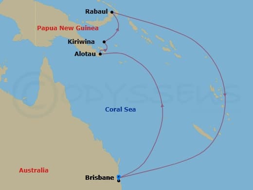 Itinerary map