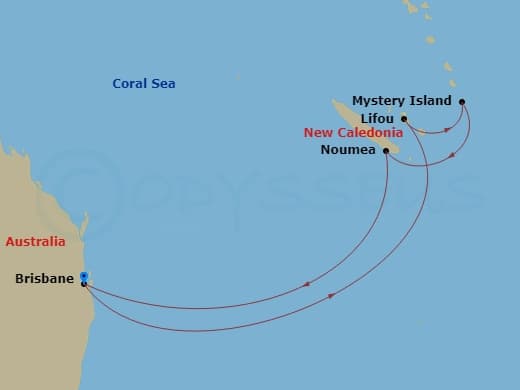 Itinerary map