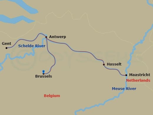 Itinerary map