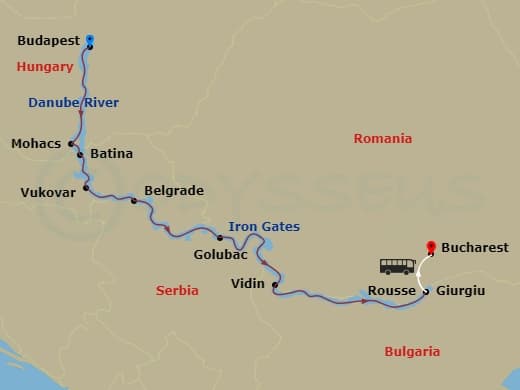 Itinerary map